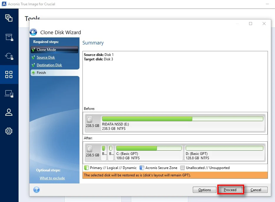 ACRONIS INSTALADO